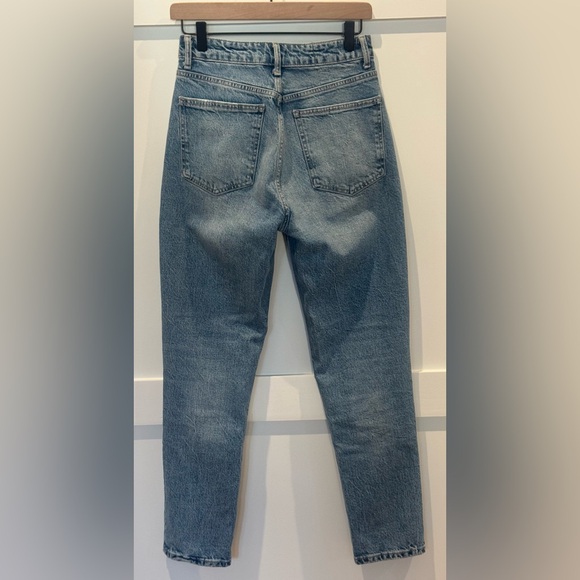 Zara Women's Hi-Rise Straight Leg Jeans-Blue Size 4 - Picture 2 of 6